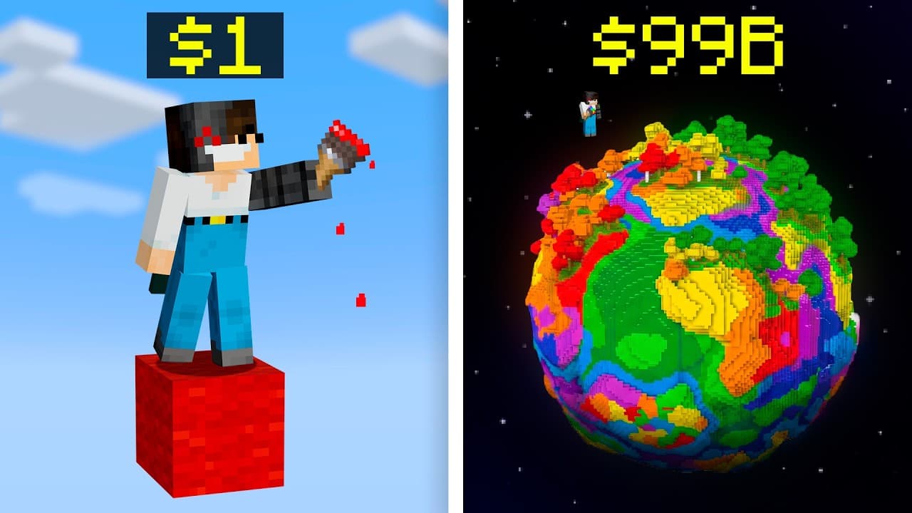 Minecraft But Anything You Do = Money!