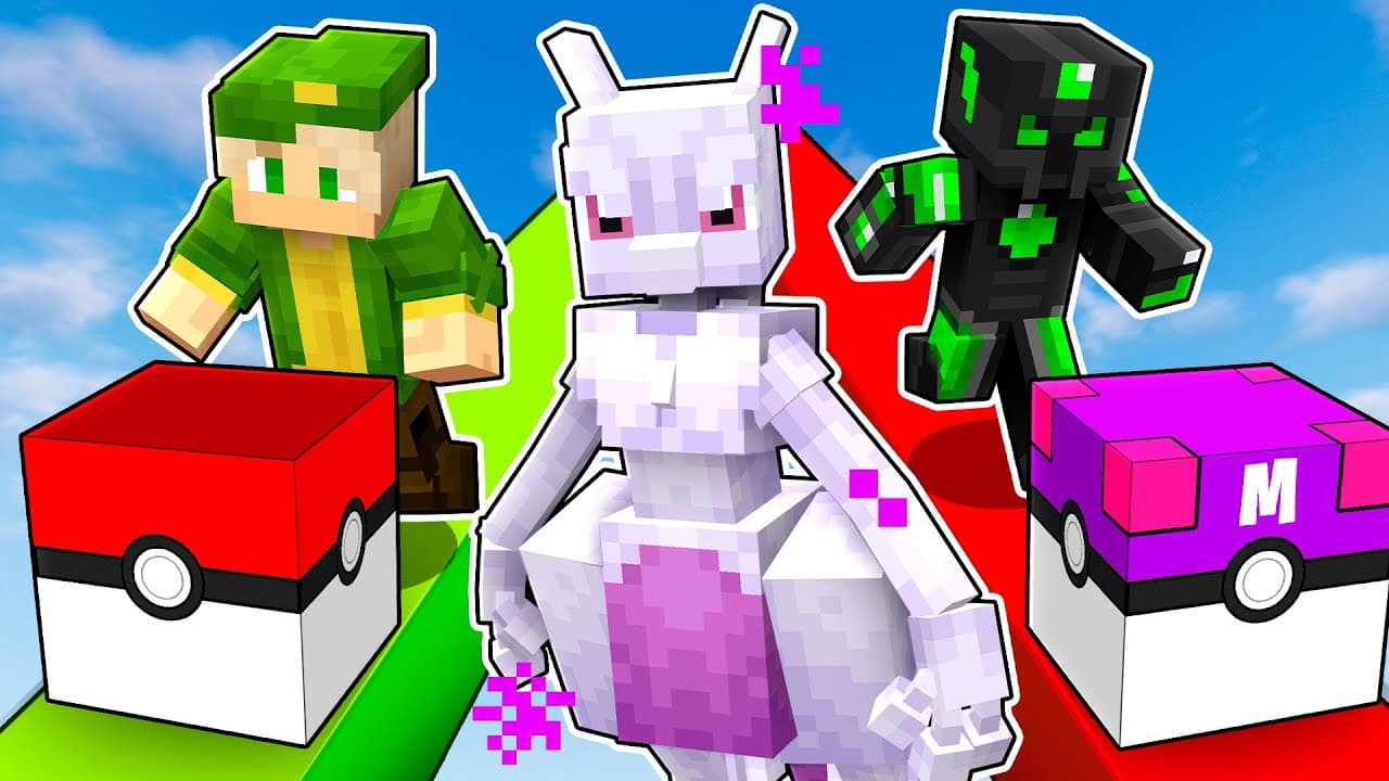 Batalla de LUCKY BLOCKS POKÉMON | Willyrex VS Staxx